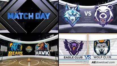 Basketball VS Logo Stings template preview