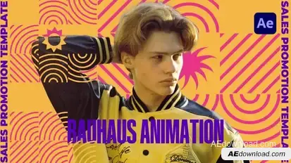 Bauhaus Colorful Intro Openers template preview