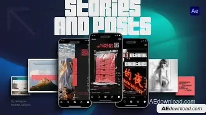 Bauhaus Stories And Posts Titles template preview
