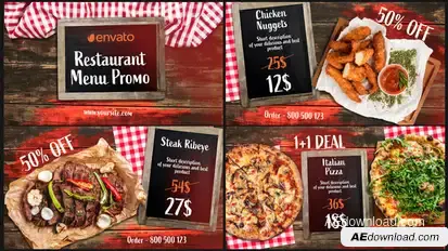 BBQ Menu - Restaurant Promo Product Promo template preview