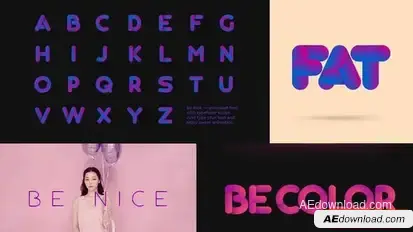 Videohive Be Nice – Stretchy Font Titles template preview