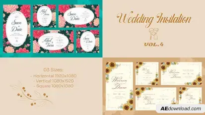 Wedding Invitation Vol.4 Openers template preview