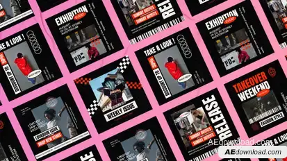 Beater Streetwear Instagram Posts Product Promo template preview