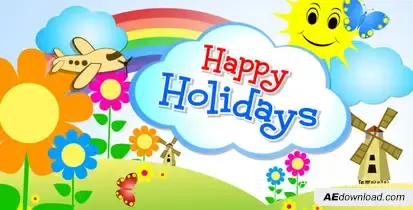 Beautiful Day Video Displays template preview