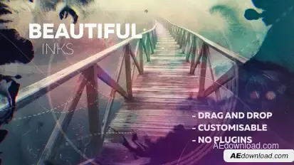 Ink Trailer Video Displays template preview