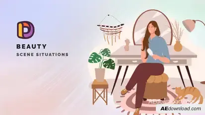 Beauty - Scene Situations Elements template preview