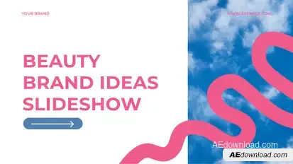 Beauty Brand Slideshow Video Displays template preview
