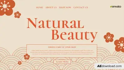 Beauty Care Promo Video Displays template preview