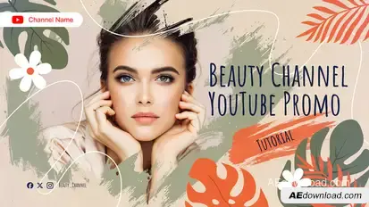 Beauty Channel YouTube Promo Openers template preview