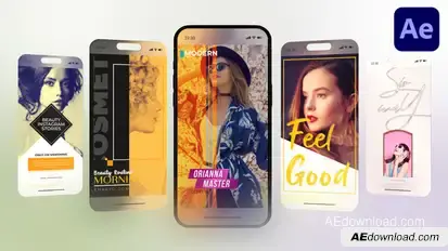 Beauty Instagram Video Displays template preview