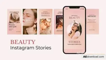 Beauty Instagram Stories Openers template preview