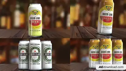 Beer Commercial Reveal Product Promo template preview