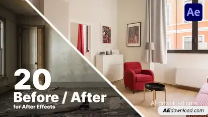 Dynamic Before & After Comparison – After Effects Template Video Displays template preview