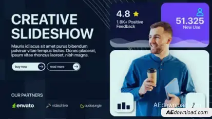 Bento Multiscreen Slideshow Video Displays template preview