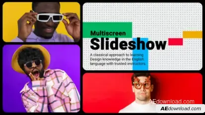 Bento Multiscreen Slideshow Video Displays template preview
