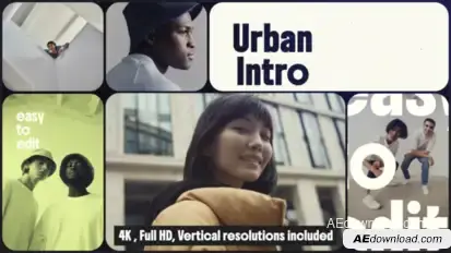Bento Urban Intro Openers template preview