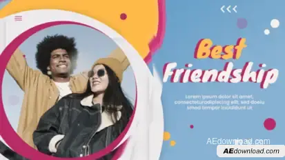 Best Friendship Slideshow Video Displays template preview