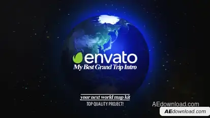 Best Grand Trip Intro | World Map Kit Openers template preview
