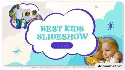 Best Kids Slideshow Openers template preview