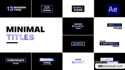 Big Clean Titles Titles template preview