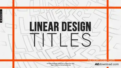 Big Linear Titles Titles template preview