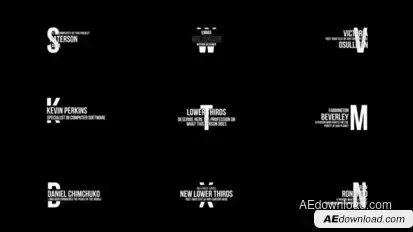 Big Lower Thirds | After Effects Elements template preview
