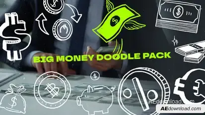 Big Money Doodles Elements template preview