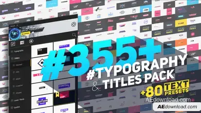Big Pack of Typography | Atom Titles template preview