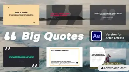 Big Quotes Titles template preview