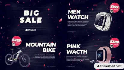 Big Sale Promo Video Displays template preview