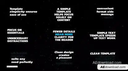 Big Text  AE Titles template preview