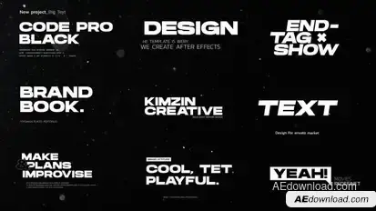 Big Text // After Effects Titles template preview