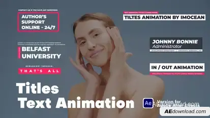 Big Text Animation Titles template preview