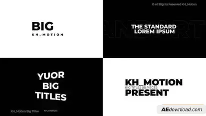 Videohive Big Titles 2.0 | AE Titles template preview