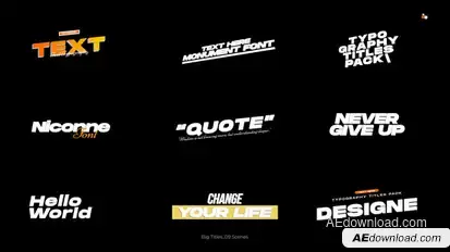 Big Titles 3.0 | After Effects Titles template preview