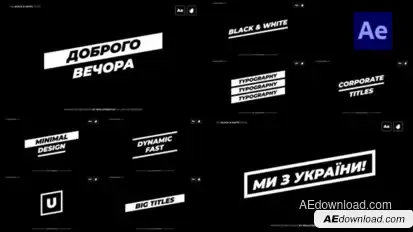 Big Titles Titles template preview
