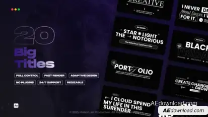 Big Titles Titles template preview