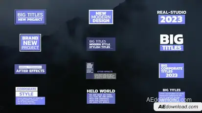 Big Titles | AE Titles template preview