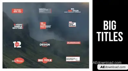 Big Titles | AE Titles template preview