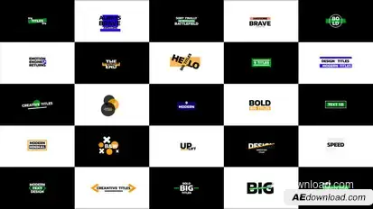 Big Titles | AE Titles template preview