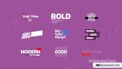 Big Titles | AE Titles template preview