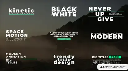 Big Titles | After Effects Titles template preview