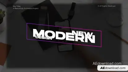 Big Titles | After Effects Titles template preview
