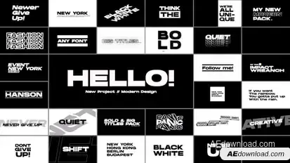Big Titles | After Effects Titles template preview