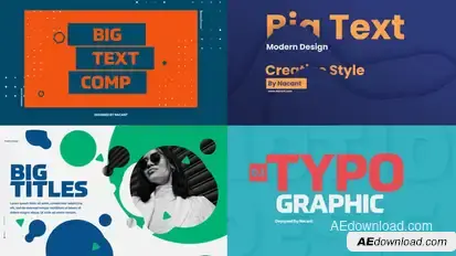 Big Titles Typo Titles template preview