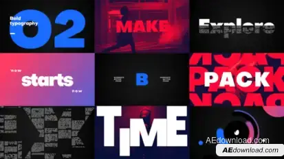 Big Titles -Typography Titles template preview