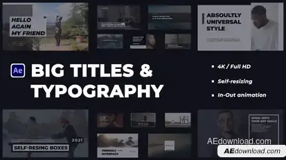Big Titles & Typography Titles template preview
