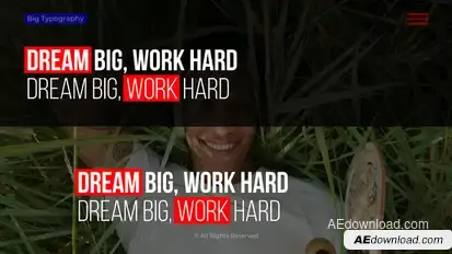 Big Typography | After Effects Titles template preview