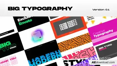Big Typography Titles template preview