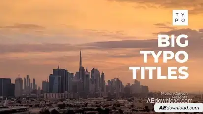 Big Typography Titles Titles template preview
